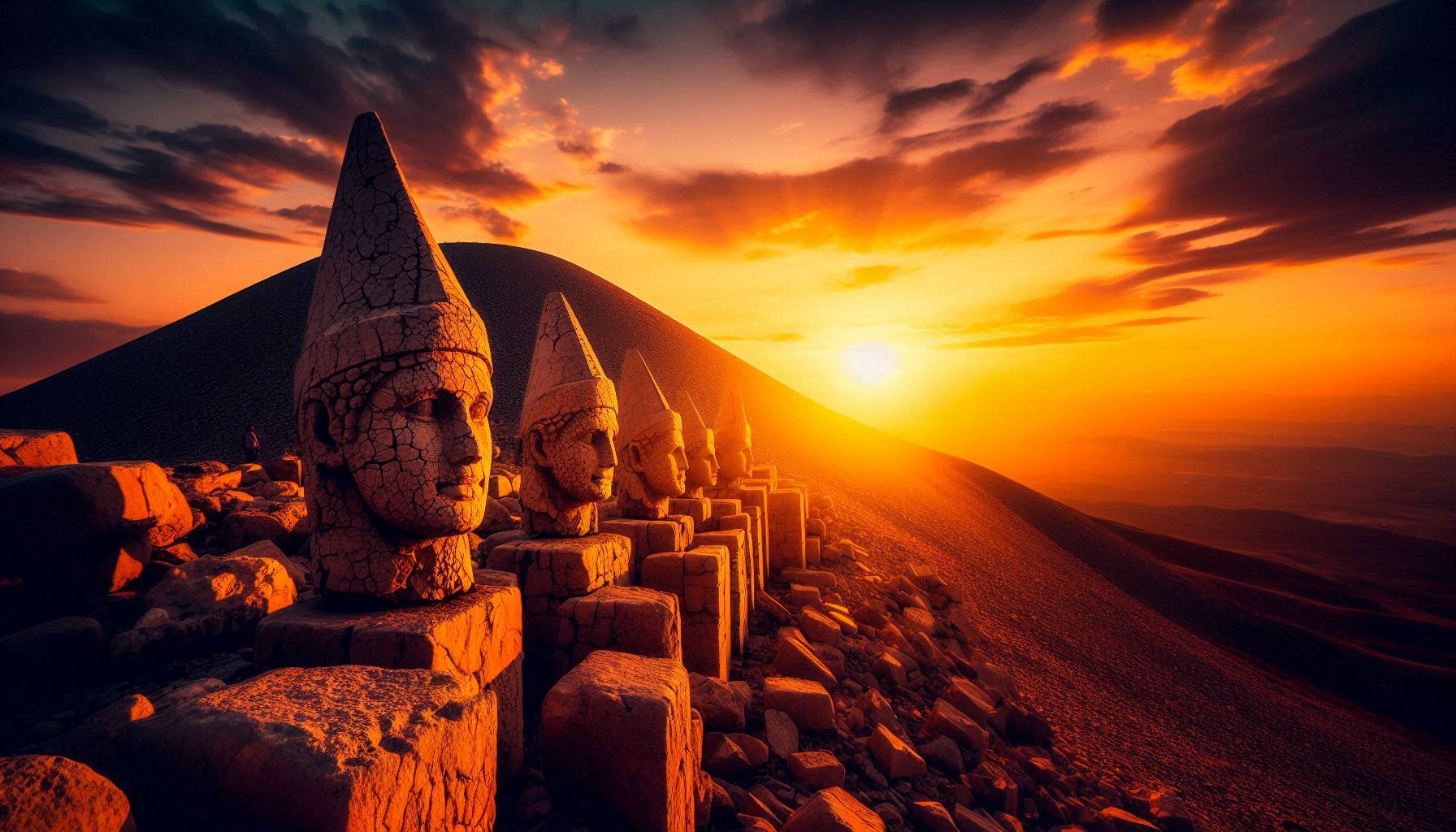 Nemrut Gün Batımı Turu Nemrut Dağı Gün Batımı Manzarası