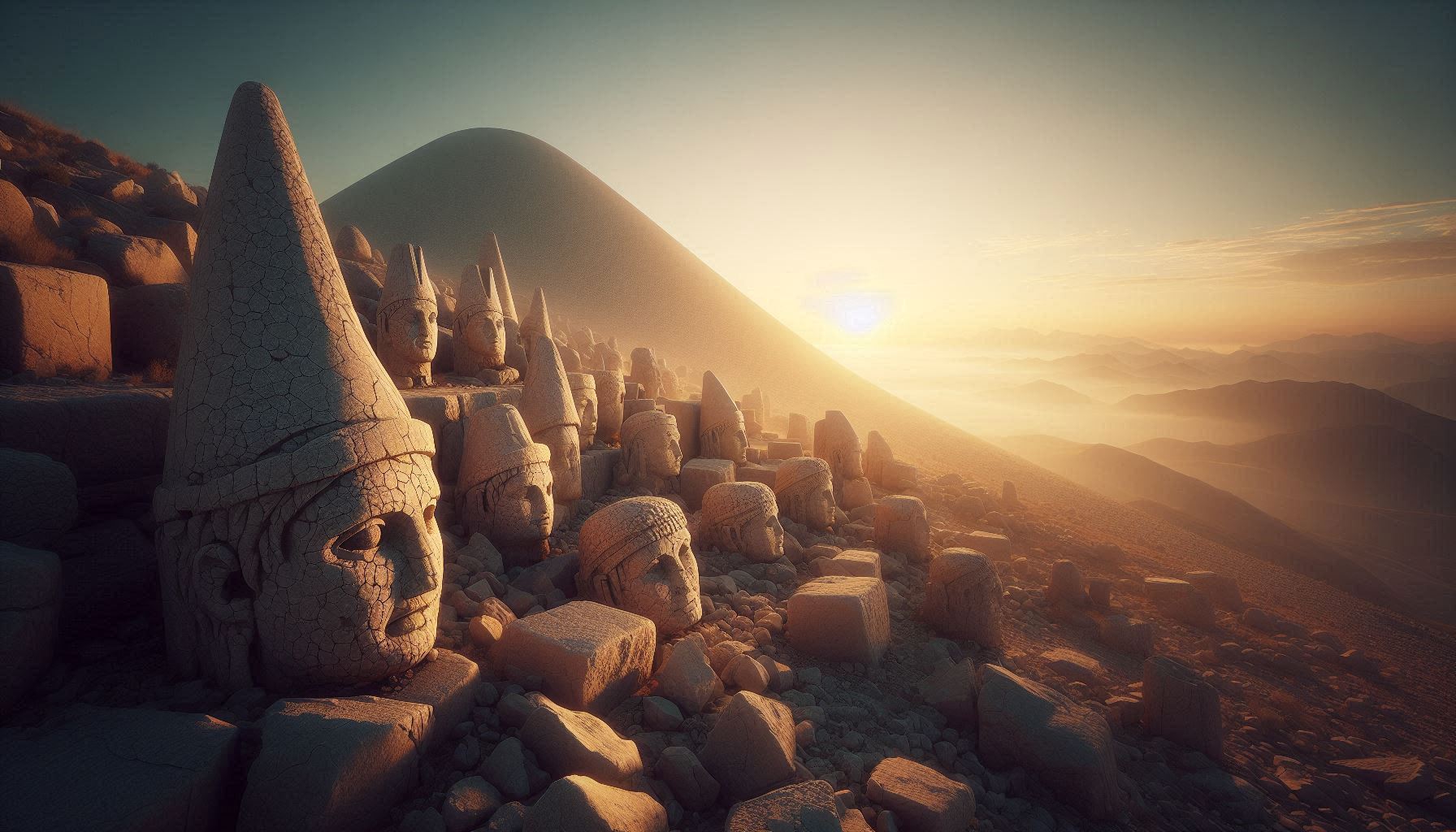 Nemrut Gün Doğumu Turu Nemrut Dağı Güneş Doğuşu Manzarası