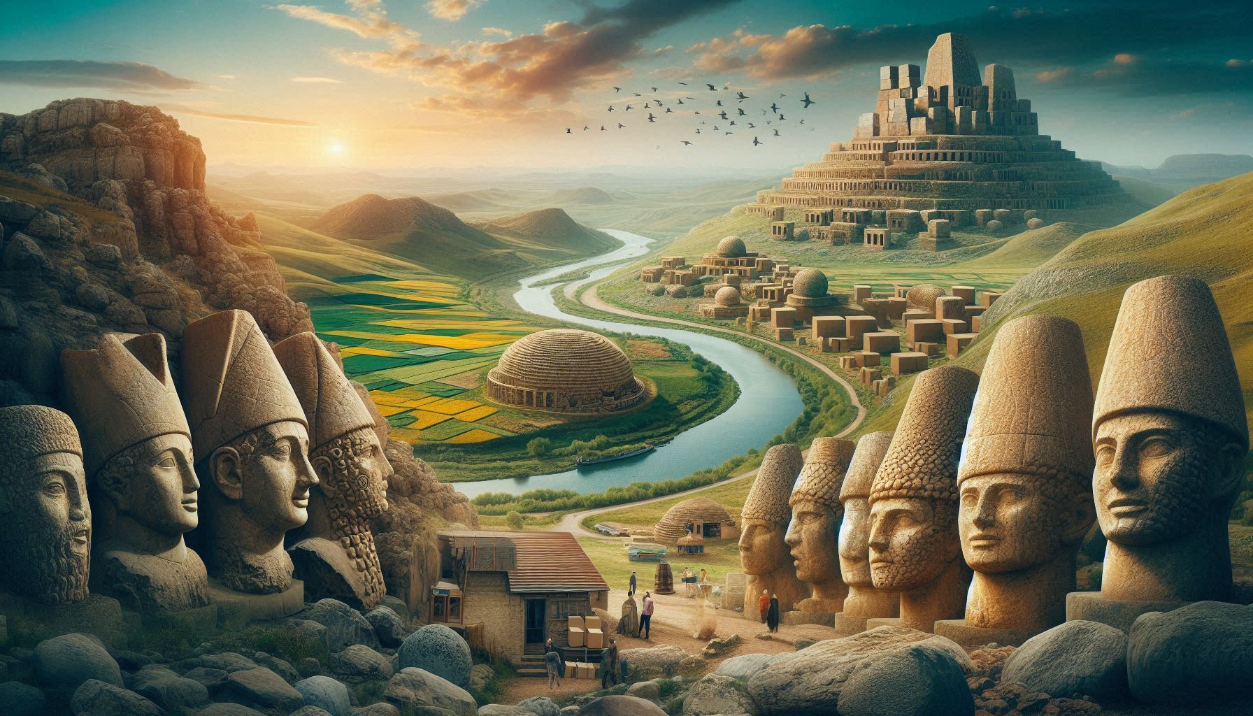 GAP bölgesi Nemrut ve Göbeklitepe kültür turu manzarası